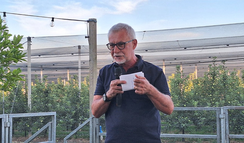 Nella foto Paolo Pari, presidente del Consorzio di Tutela e Valorizzazione della Pesca e Nettarina di Romagna IGP